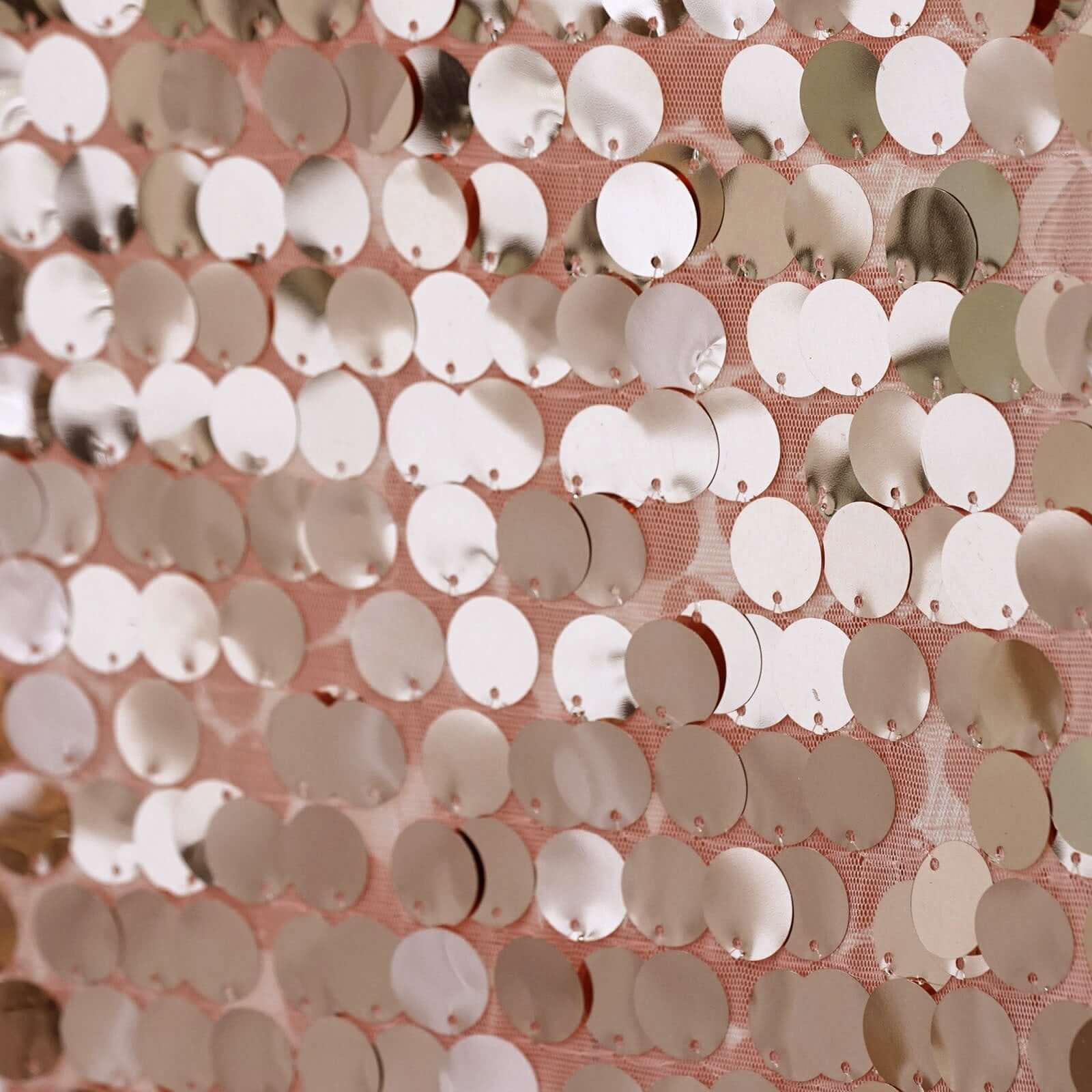 Big Payette Sequin 13"x108" Table Runner Rose Gold - Dazzling Design - NestOCart