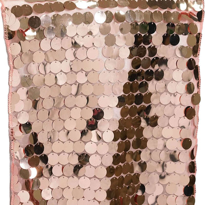 Big Payette Sequin 13"x108" Table Runner Rose Gold - Dazzling Design - NestOCart