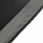 Black Chiffon Polyester Event Curtain Drapes, Dual Layer Divider Backdrop Curtain Panels with Rod Pockets - 10ftx10ft - Bell Racket Store
