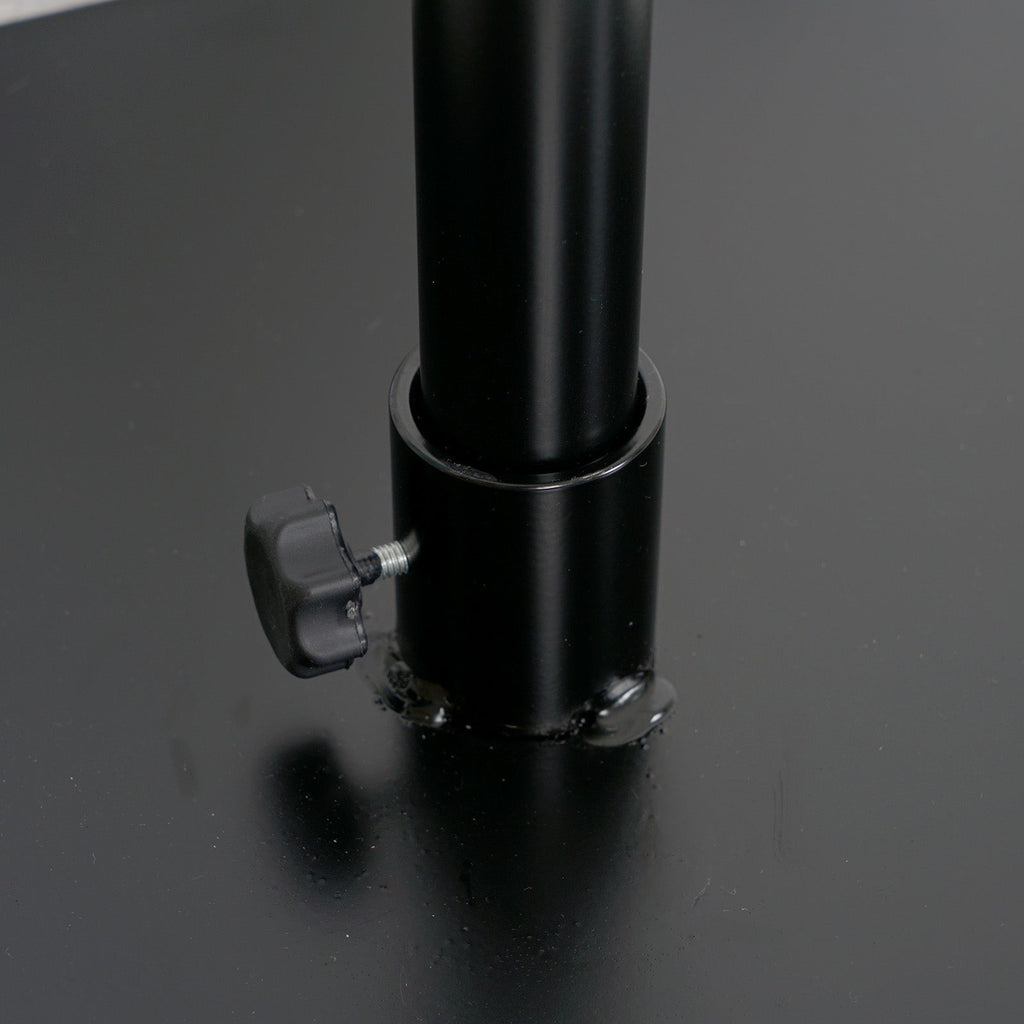 Black Heavy Duty Metal Backdrop Stand â€“ 10ft x 20ft Pipe & Drape Adjustable Photography Background Stand with 3 Flat Steel Bases - Bell Racket Store