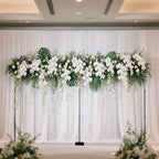 Black Heavy Duty Metal Backdrop Stand â€“ 10ft x 20ft Pipe & Drape Adjustable Photography Background Stand with 3 Flat Steel Bases - Bell Racket Store