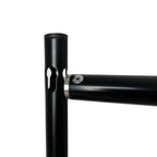 Black Heavy Duty Metal DIY Adjustable Backdrop Stand with Flat Steel Bases, Pipe and Drape Photography Background Stand - 10ftx12ft - Bell Racket Store