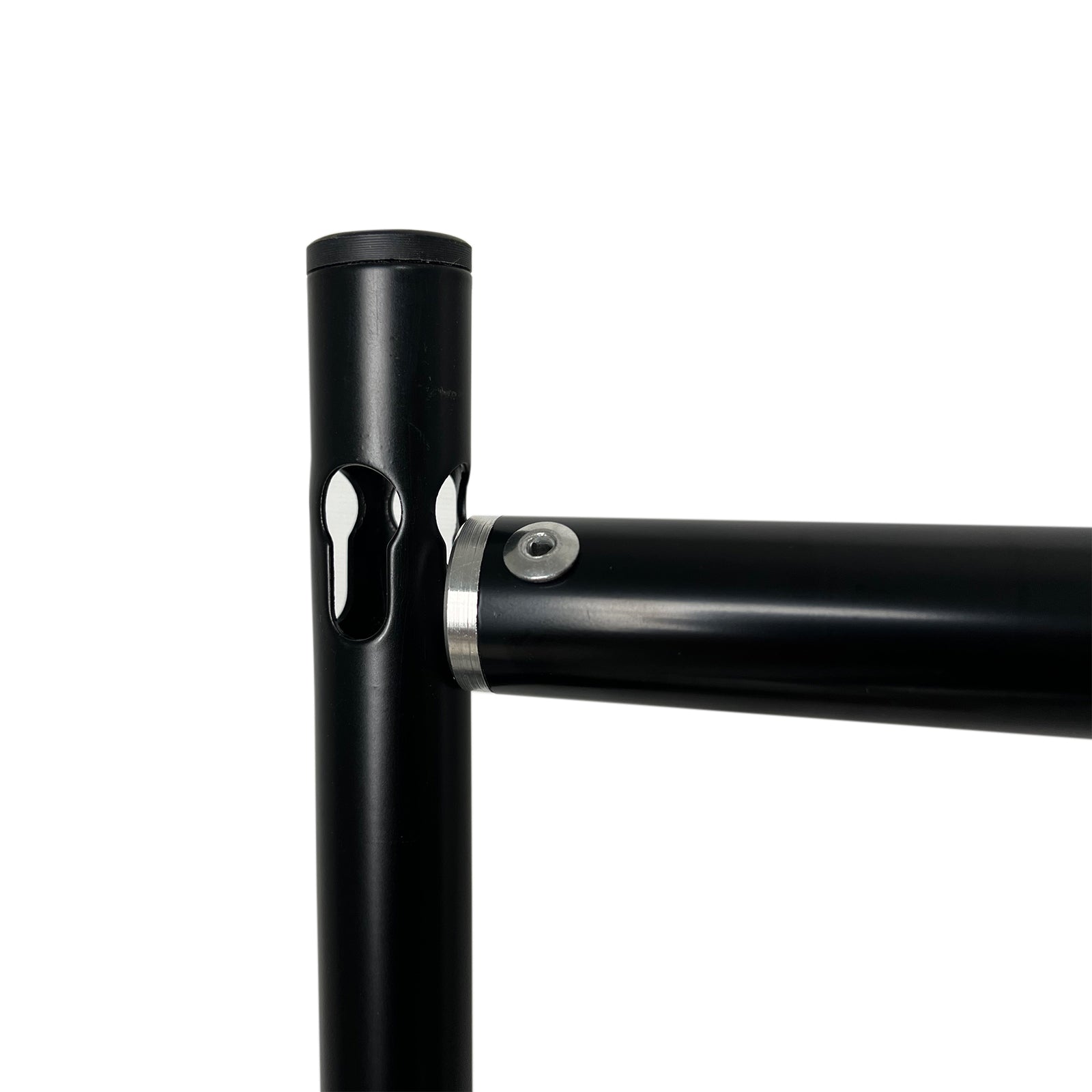 Black Heavy Duty Metal DIY Adjustable Backdrop Stand with Flat Steel Bases, Pipe and Drape Photography Background Stand - 10ftx12ft - Bell Racket Store