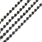 Faux Pearl Beaded 16" Chair Back Garland Sash Black Gatsby-Inspired Style - Pre-Tied Chic Wedding Decor for Chiavari Chairs