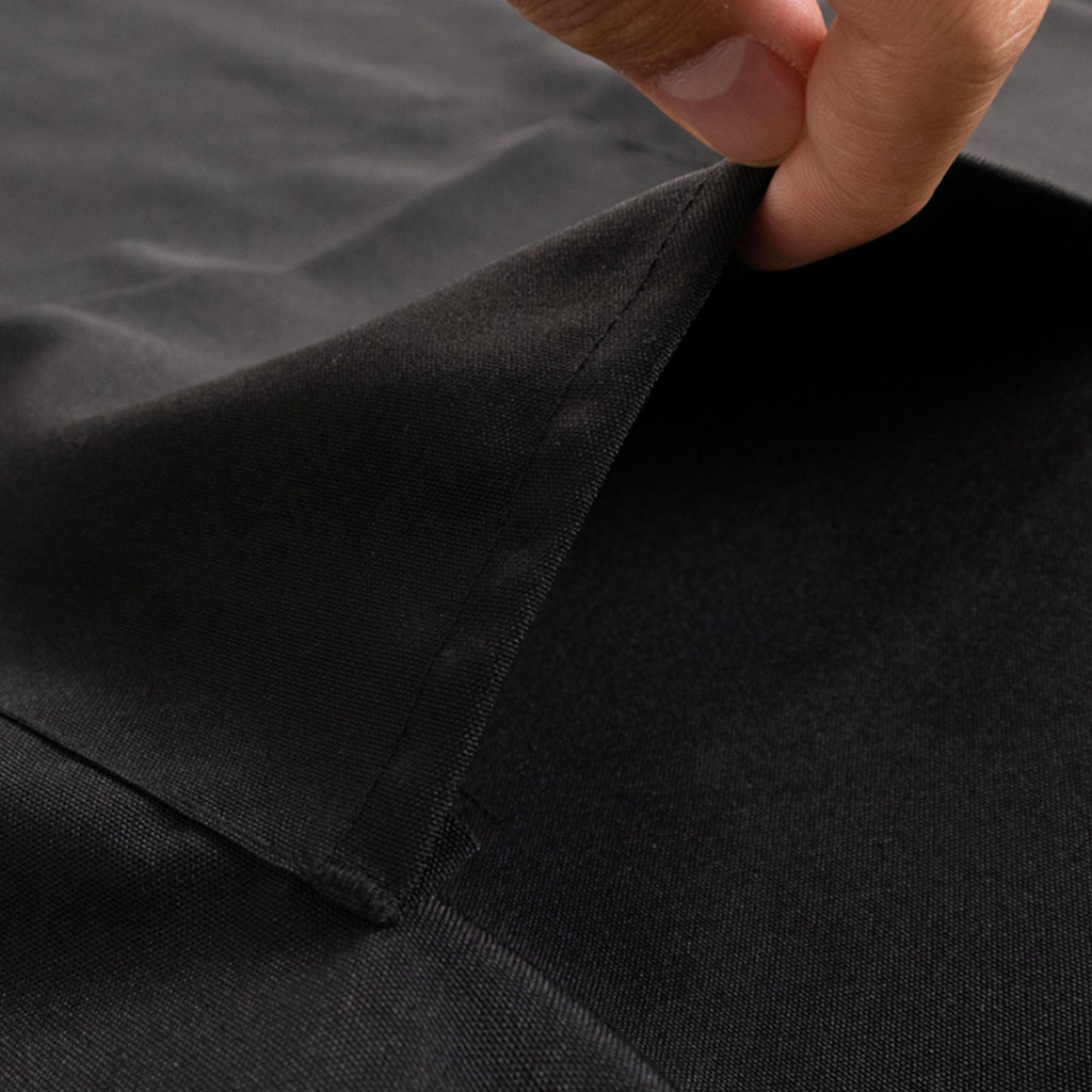 Black Premium Polyester Cooking Chef Apron with Adjustable Neck and Long Ties, Waterdrop Resistant 2 Pockets Unisex Kitchen Bib Apron - Bell Racket Store