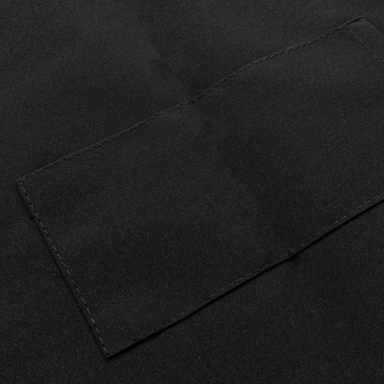 Black Premium Polyester Cooking Chef Apron with Adjustable Neck and Long Ties, Waterdrop Resistant 2 Pockets Unisex Kitchen Bib Apron - Bell Racket Store