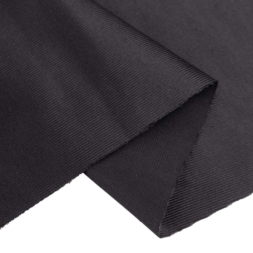 Black Scuba Polyester Fabric Roll, Wrinkle Free DIY Craft Fabric Bolt - 60"x10 Yards - Bell Racket Store