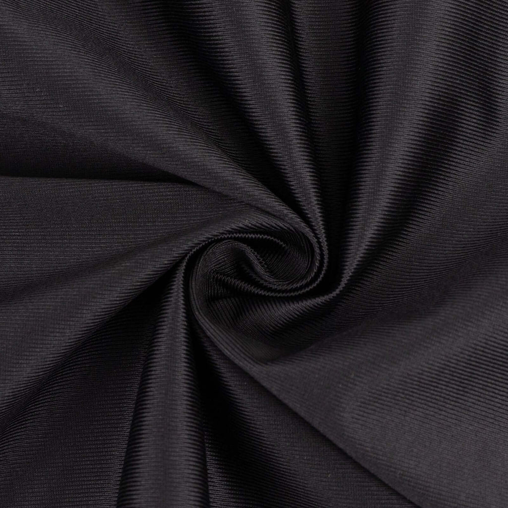 Black Scuba Polyester Fabric Roll, Wrinkle Free DIY Craft Fabric Bolt - 60"x10 Yards - Bell Racket Store