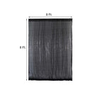 8ftx8ft Black Sequin Event Curtain Drapes, Backdrop Event Panel