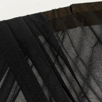Black Sheer Backdrop Drape â€“ 5ft x 14ft Wedding Arch & Ceiling Decor Panel, Wrinkle Free with Soft Shimmer - Bell Racket Store