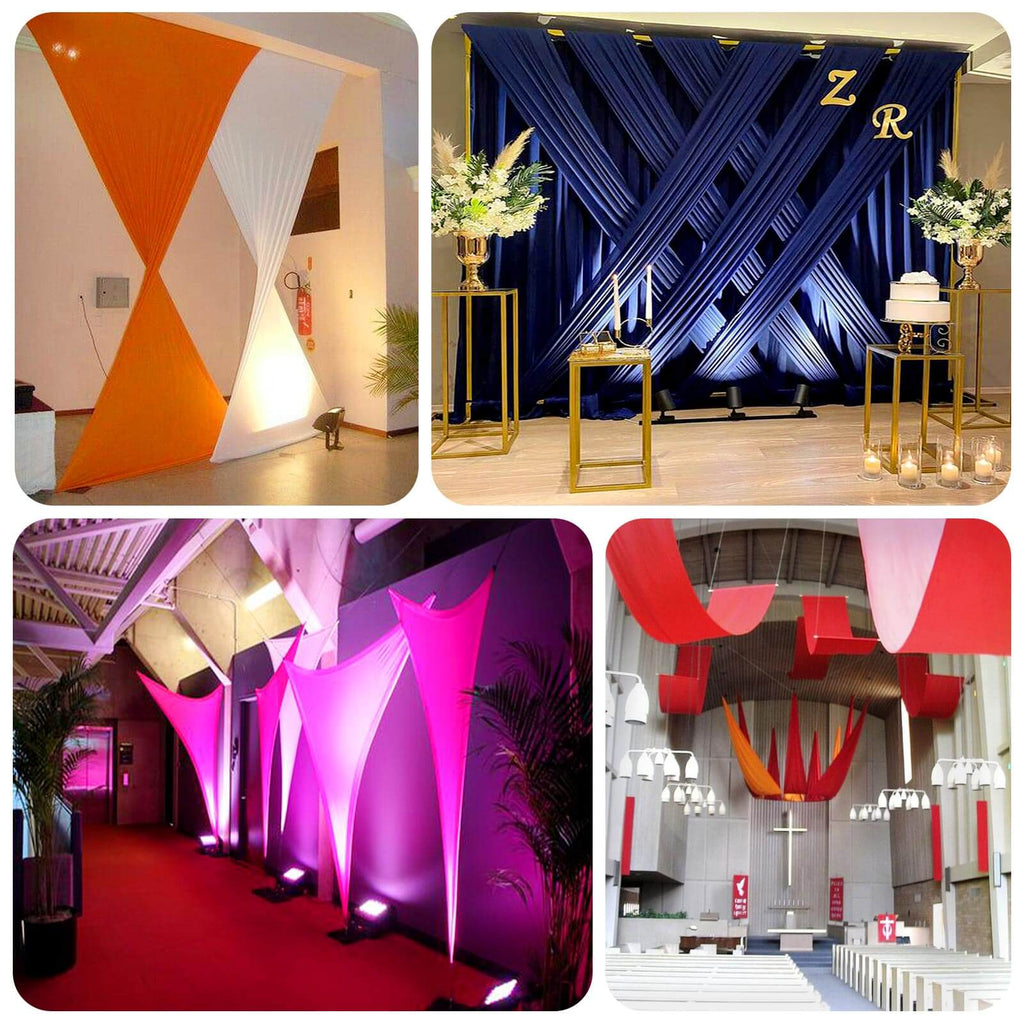 Black Spandex 4 - Way Stretch Fabric Roll, DIY Craft Fabric Bolt - 60"x10 Yards - Bell Racket Store