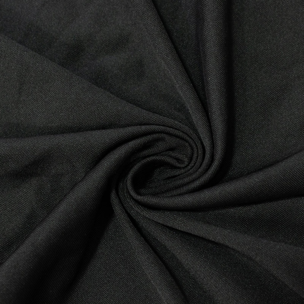 Black Spandex Ceiling Drape Panel, 5ft x 32ft â€” Wrinkle - Free 4 - Way Stretch Fabric, Extra - Long Curtain for Event Ceiling or Backdrop DÃ©cor - Bell Racket Store
