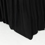 Black Spandex Pleated Lifetime Folding Chair Cover â€“ Stretch Slipcover with Floor - Length Skirt, Also Fits Standard Chairs - Bell Racket Store