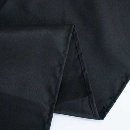Premium Polyester 54"x96" Rectangle Tablecloth Black - Durable 220GSM Stain-Resistant Fabric Table Cover