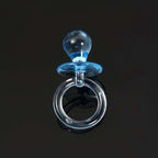 12 Pack Small Blue Decorative Baby Pacifiers, Baby Shower Favors