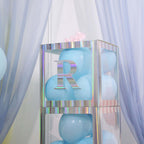 4 Pack 5" Iridescent Alphabet Stickers Banner, Customizable Stick on Letters - R