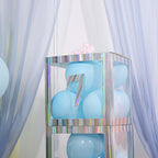 4-Pack Stickers Banner Custom 0-9 Number "7" Design Iridescent - Milestone Age and Date Stick-On Numbers 5"