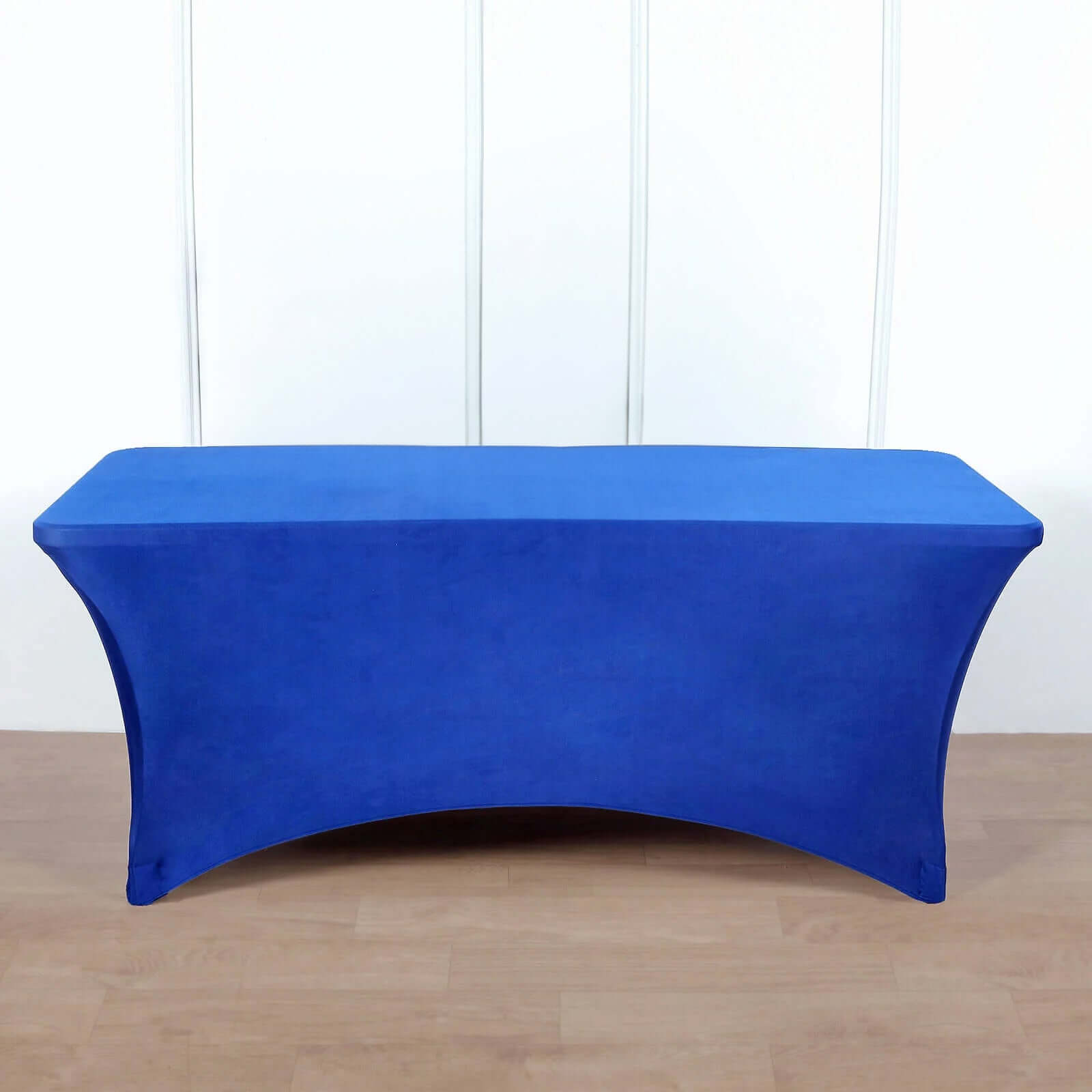 Stretch Spandex 96"x30" Rectangle Table Cover Royal Blue - Durable Form-Fitting Tablecloth