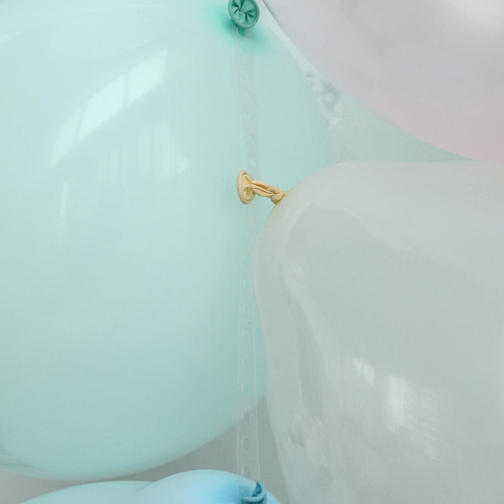 Set of 4 Balloon Arch Kit - Decorating Strips, Balloon Tie Tool, Glue Dots and Curling Ribbon for Party Decorations