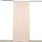 Blush 4 - Way Stretch Spandex Event Curtain Drapes, Wrinkle Free Backdrop Event Panel with Rod Pockets - 5ftx10ft - Bell Racket Store