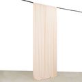 Blush 4 - Way Stretch Spandex Event Curtain Drapes, Wrinkle Free Backdrop Event Panel with Rod Pockets - 5ftx10ft - Bell Racket Store
