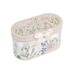 Blush Floral Design Bridal Shower Gift Set, 2 Pack Porcelain Tea Cups With Matching Keepsake Gift Box and Satin Ribbon Handle - Bell Racket Store