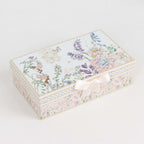 Blush Floral Design Bridal Shower Gift Set, Set of 2 Porcelain Espresso Cups and Saucers with Matching Keepsake Box - Bell Racket Store