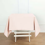 Polyester Square 54"x54" Tablecloth Blush - Wrinkle-Resistant & Durable Table Cover
