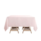 Polyester Square 70"x70" Tablecloth Blush - Wrinkle-Resistant & Durable Table Cover
