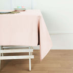 Polyester Square 54"x54" Tablecloth Blush - Wrinkle-Resistant & Durable Table Cover