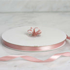 100 Yards 3/8" Blush Single Face Decorative Satin Ribbon
