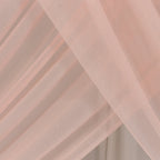 Blush Sheer Backdrop Drape â€“ 5ft x 14ft Wedding Arch & Ceiling Decor Panel, Wrinkle Free with Soft Shimmer - Bell Racket Store