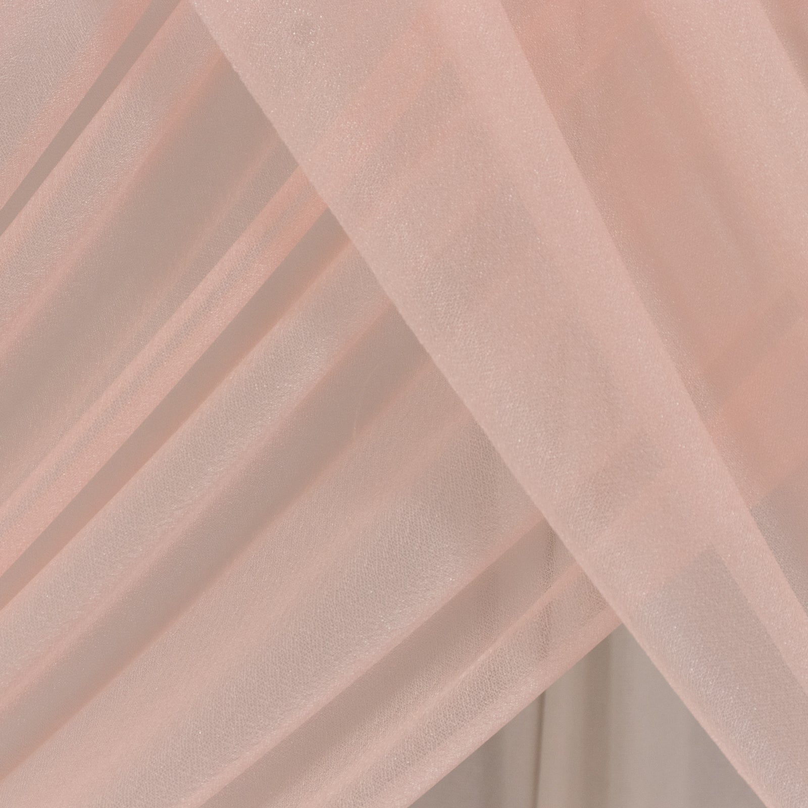 Blush Sheer Backdrop Drape â€“ 5ft x 14ft Wedding Arch & Ceiling Decor Panel, Wrinkle Free with Soft Shimmer - Bell Racket Store