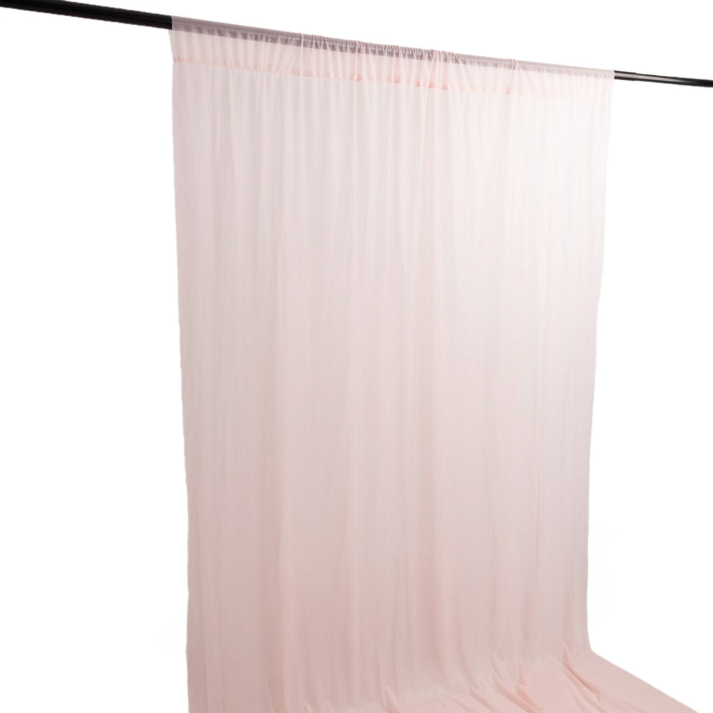 Blush Sheer Backdrop Drape â€“ 5ft x 14ft Wedding Arch & Ceiling Decor Panel, Wrinkle Free with Soft Shimmer - Bell Racket Store
