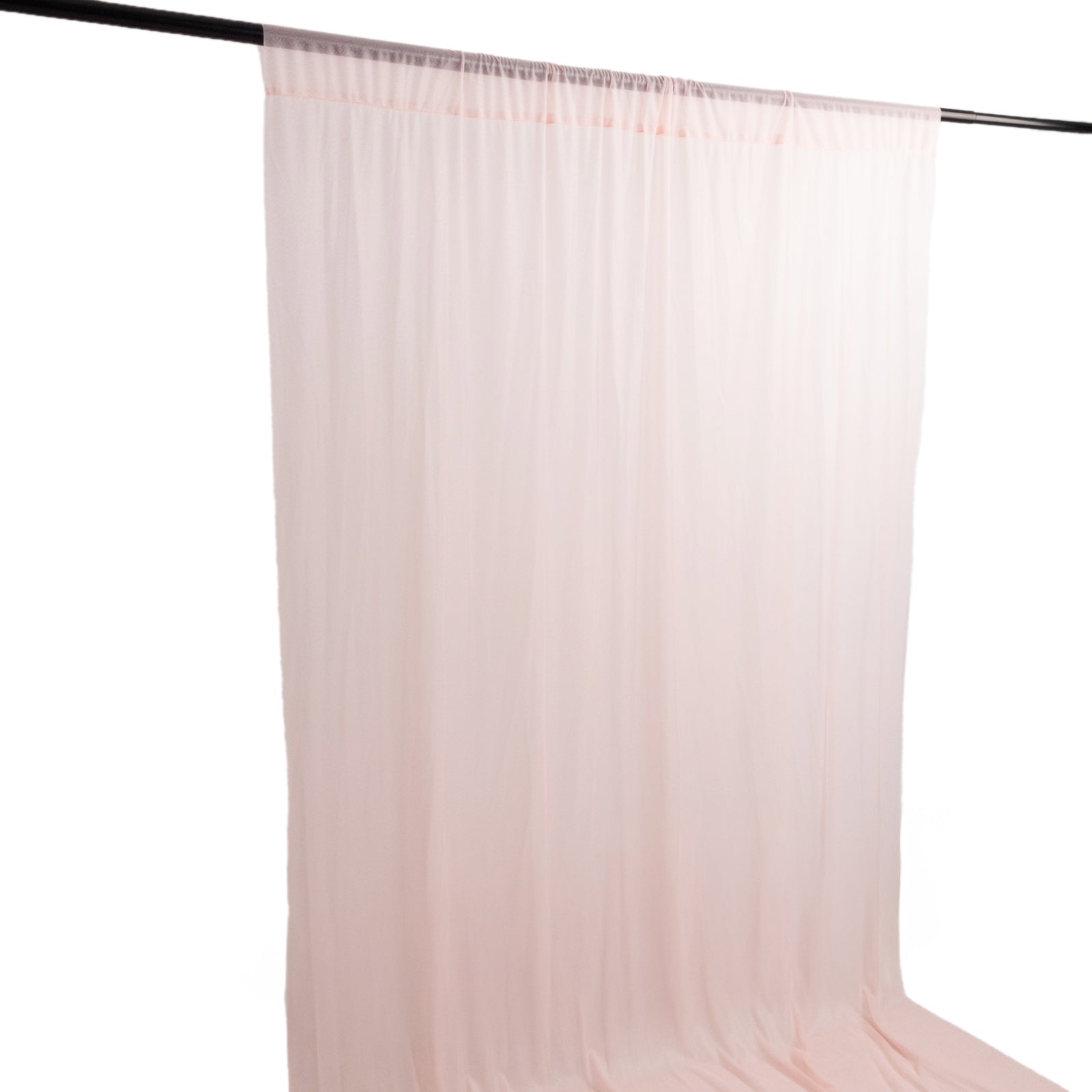 Blush Sheer Backdrop Drape â€“ 5ft x 14ft Wedding Arch & Ceiling Decor Panel, Wrinkle Free with Soft Shimmer - Bell Racket Store