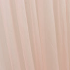 Blush Sheer Chiffon Valance Curtain 4ft x 5ft â€“ Wedding Arch Drape with Rod Pocket, Voile Backdrop Panel - Bell Racket Store