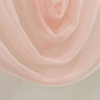 Blush Sheer Chiffon Valance Curtain 4ft x 5ft â€“ Wedding Arch Drape with Rod Pocket, Voile Backdrop Panel - Bell Racket Store