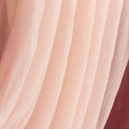 Blush Sheer Chiffon Valance Curtain 4ft x 6ft â€“ Wedding Arch Drape with Rod Pocket, Voile Backdrop Panel - Bell Racket Store