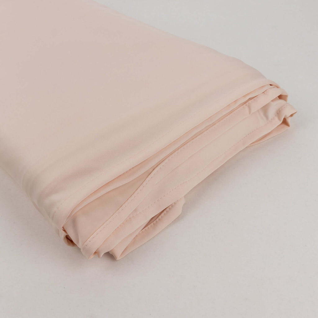 Blush Spandex 4 - Way Stretch Fabric Roll, DIY Craft Fabric Bolt - 60"x10 Yards - Bell Racket Store