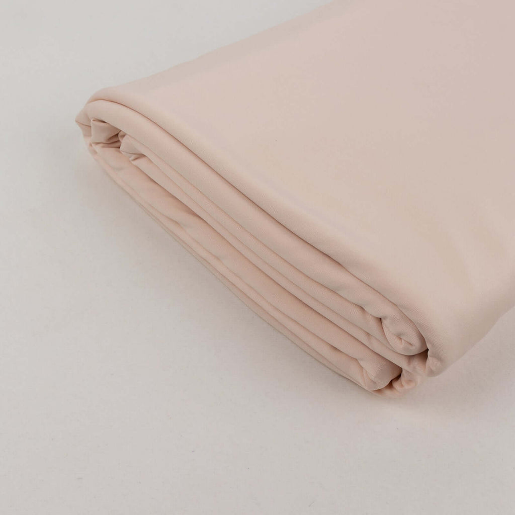 Blush Spandex 4 - Way Stretch Fabric Roll, DIY Craft Fabric Bolt - 60"x10 Yards - Bell Racket Store