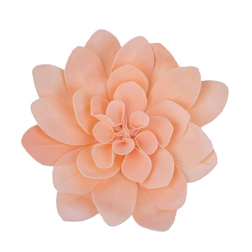 4 Pack 16" Blush Real-Like Soft Foam Craft Daisy Flower Heads