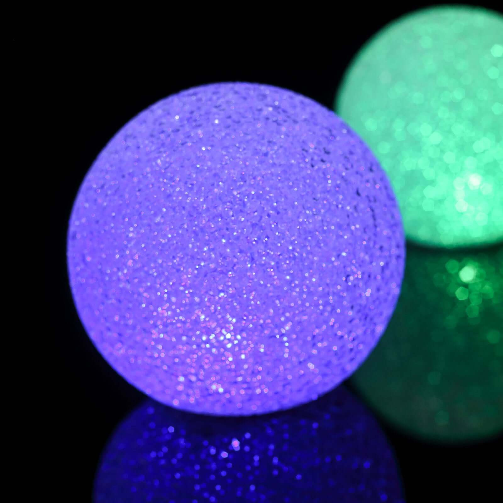 2-Pack LED Light Globes Color Changing - Battery Operated Ball Centerpieces 6"