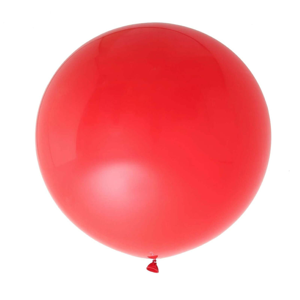 2 Pack 32" Large Matte Red Helium or Air Premium Latex Balloons