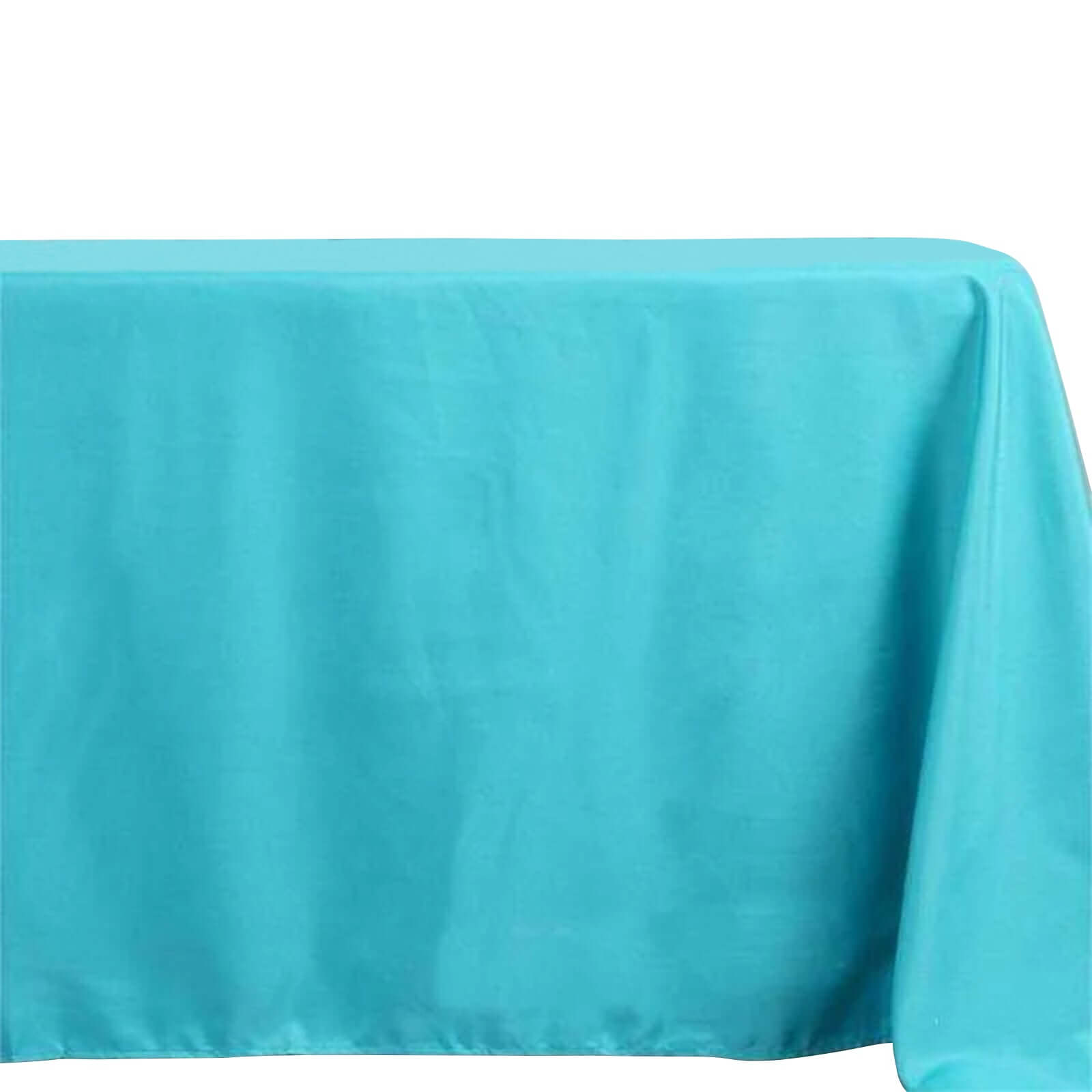 Polyester 72"x120" Rectangle Tablecloth Turquoise - Durable and Stylish Table Cover