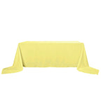 Polyester 90"x156" Rectangle Tablecloth Yellow - Seamless Wrinkle-Resistant Table Cover