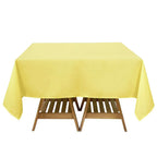 Polyester Square 70"x70" Tablecloth Yellow - Wrinkle-Resistant & Durable Table Cover