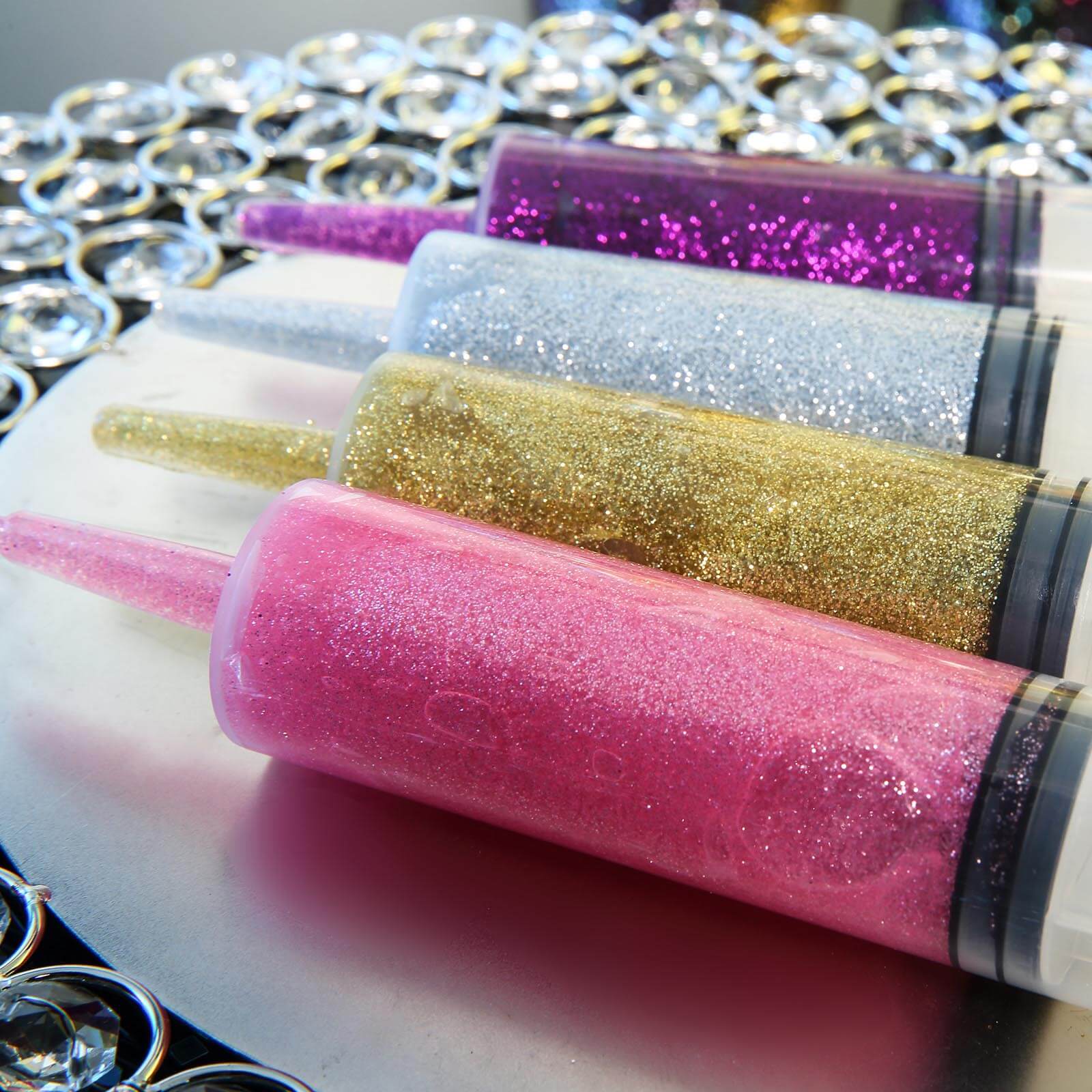 Metallic Glitter Glue Burgundy - Washable Nontoxic Art Glue for Fun DIY Projects Scrapbooking & Party Decor 4 oz Bottle