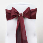 5 Pack Polyester Chair Sashes Burgundy 6"x108"