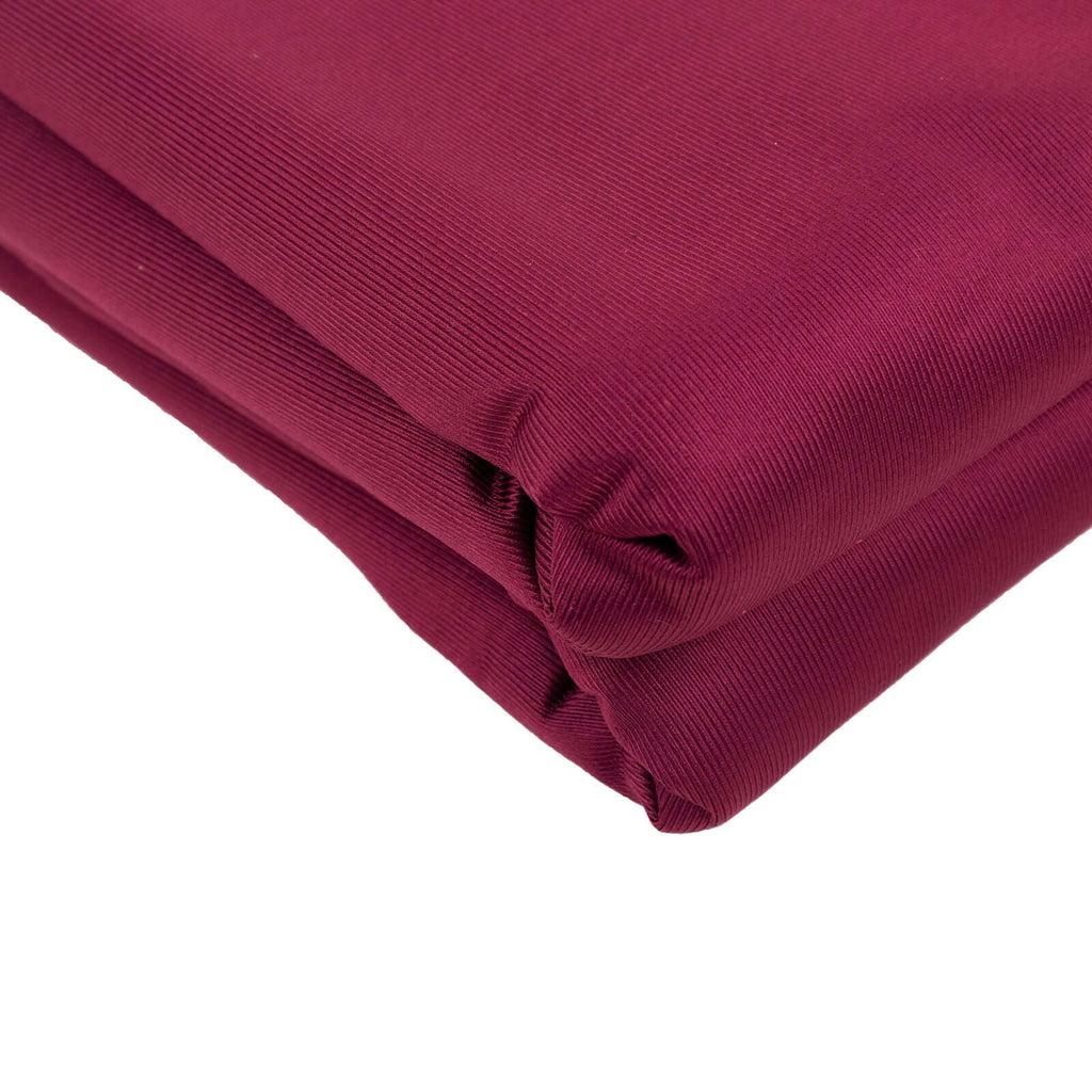 Burgundy Scuba Polyester Fabric Roll, Wrinkle Free DIY Craft Fabric Bolt - 60"x10 Yards - Bell Racket Store