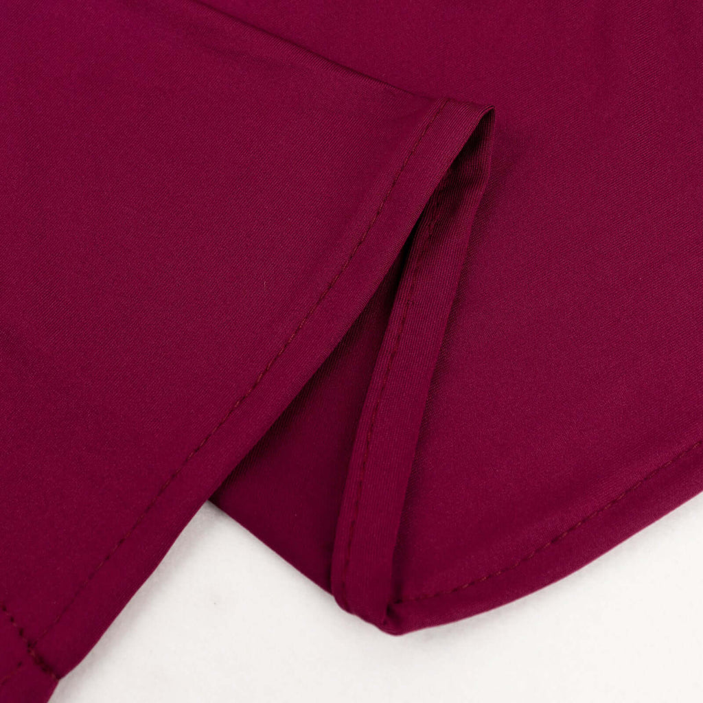 Burgundy Spandex 4 - Way Stretch Fabric Roll, DIY Craft Fabric Bolt - 60"x10 Yards - Bell Racket Store